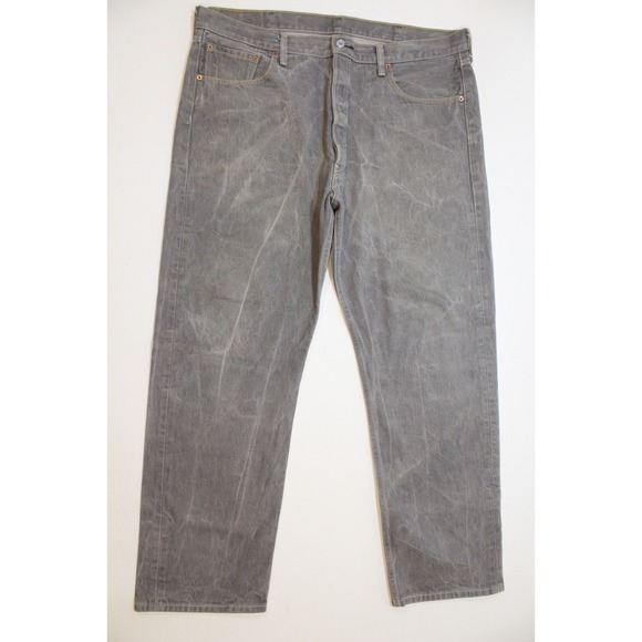 Levi's Other - Levis 501 Men's Denim Jeans Size 40x32 Straight Leg Classic Fit Silver Gray